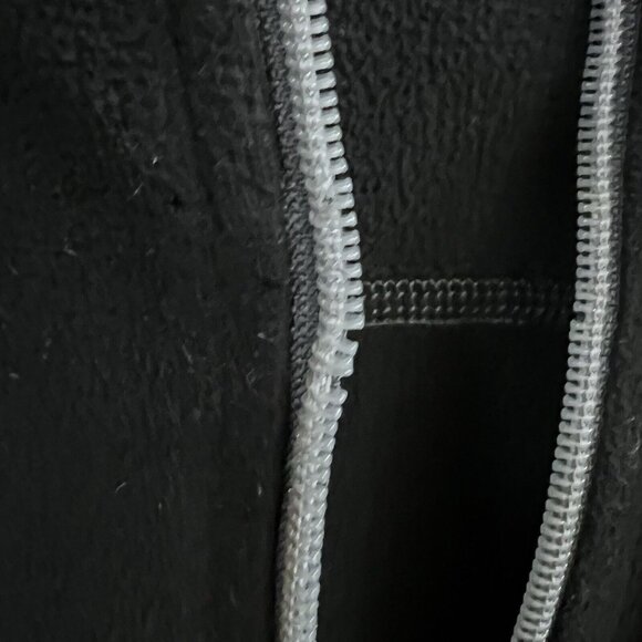 Eddie Bauer Mens Black Fleece Full Zip Jacket L Pockets Light Weight Logo READ - Picture 6 of 11